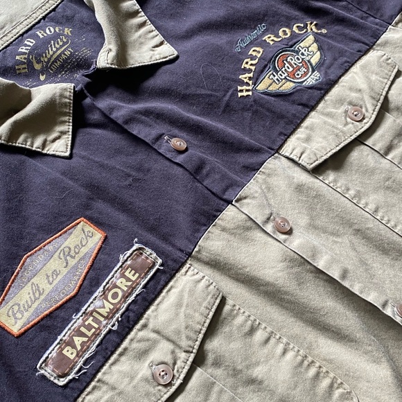 Hard rock button up - Picture 3 of 4